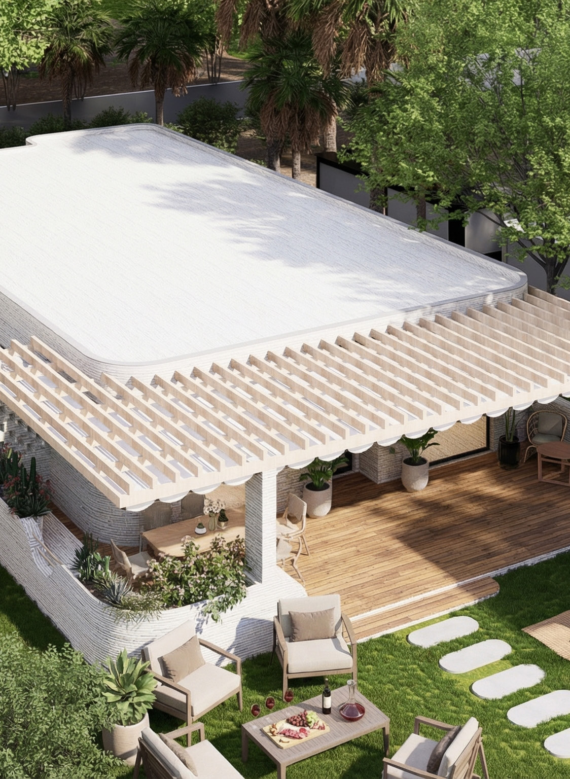AntiStatics × BIA — Greek-inspired courtyard home