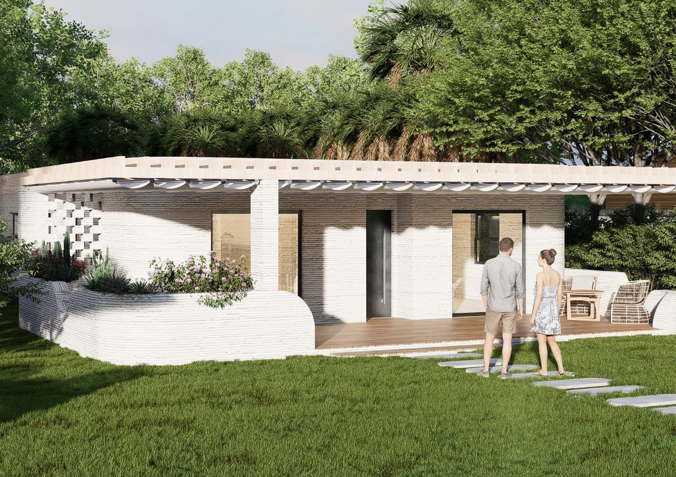 Model A — 3 bedroom printed home