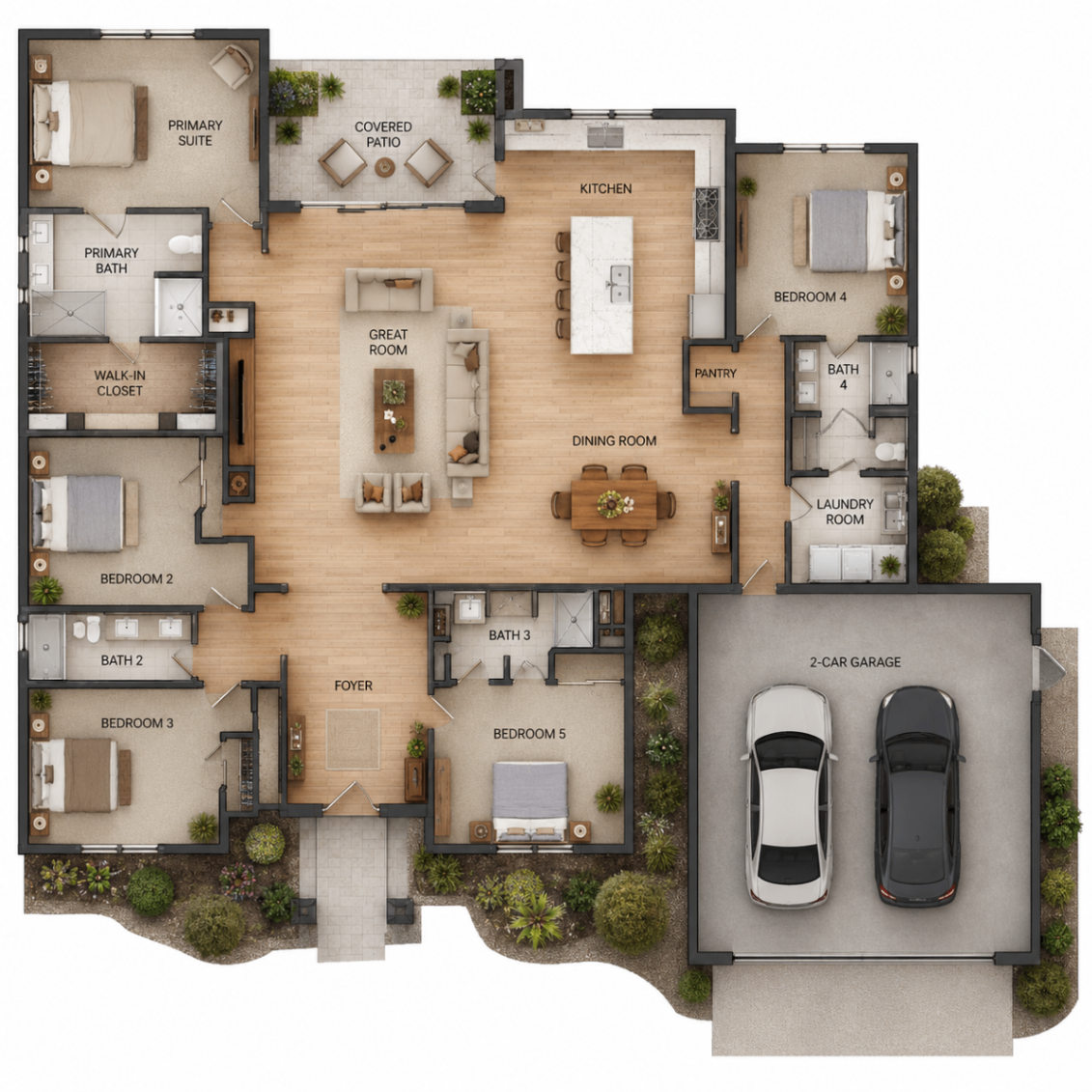 5 Bedroom Plan B